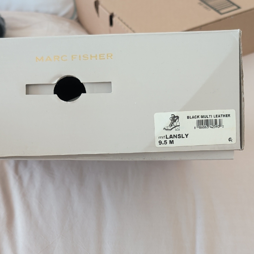 Marc Fisher Black Multi Leather Boot